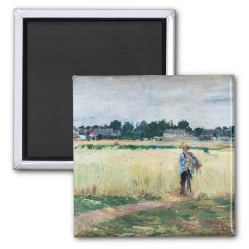 Berthe Morisot _ In the Wheatfield at Gennevillier Magnet