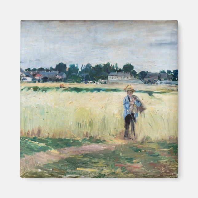 Berthe Morisot - In the Wheatfield at Gennevillier Magnet (Front)