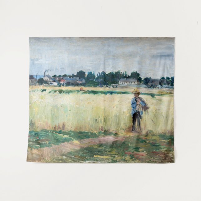 Berthe Morisot - In the Wheatfield at Gennevillier Tapestry (Front (Horizontal))