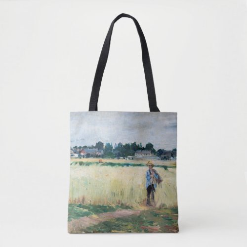 Berthe Morisot _ In the Wheatfield at Gennevillier Tote Bag