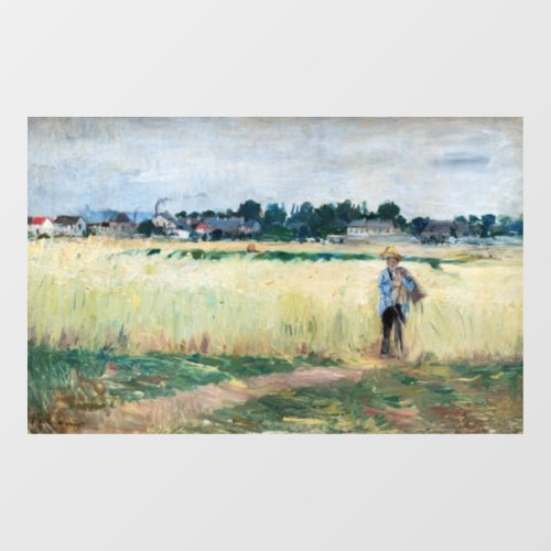 Berthe Morisot _ In the Wheatfield at Gennevillier Window Cling
