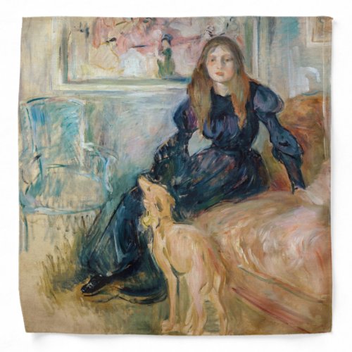 Berthe Morisot _ Julie and her Greyhound Laerte Bandana