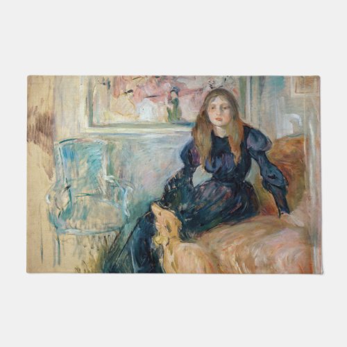 Berthe Morisot _ Julie and her Greyhound Laerte Doormat