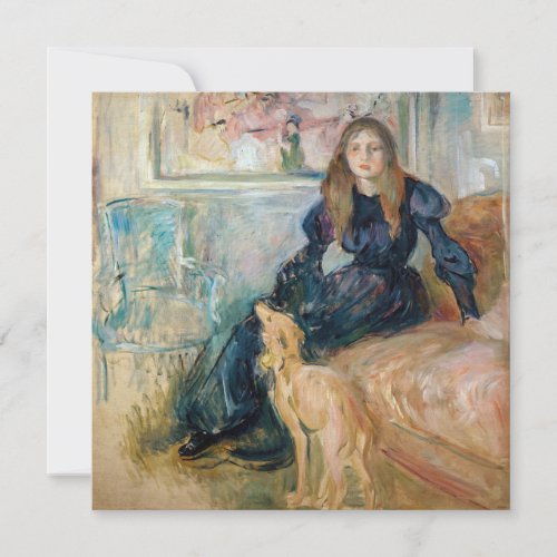 Berthe Morisot _ Julie and her Greyhound Laerte Invitation
