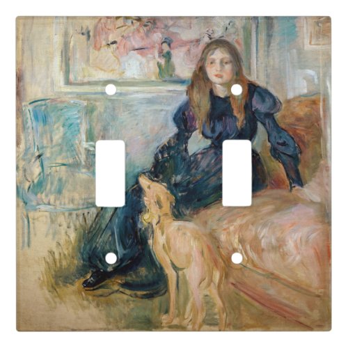 Berthe Morisot _ Julie and her Greyhound Laerte Light Switch Cover