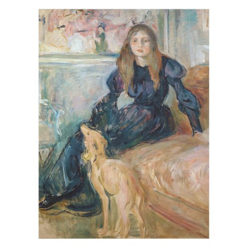 Berthe Morisot _ Julie and her Greyhound Laerte Tablecloth