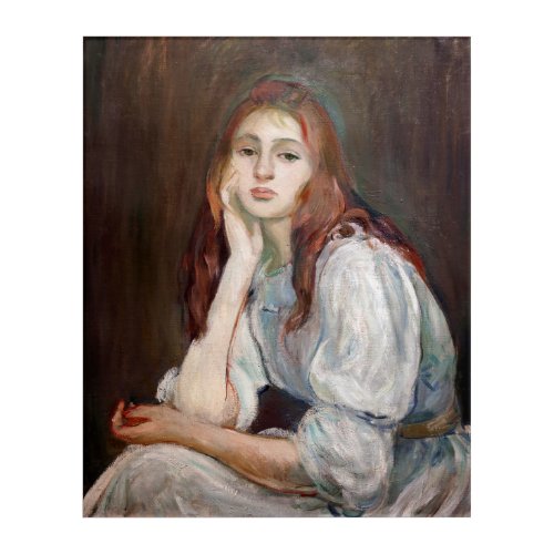 Berthe Morisot _ Julie Daydreaming Acrylic Print