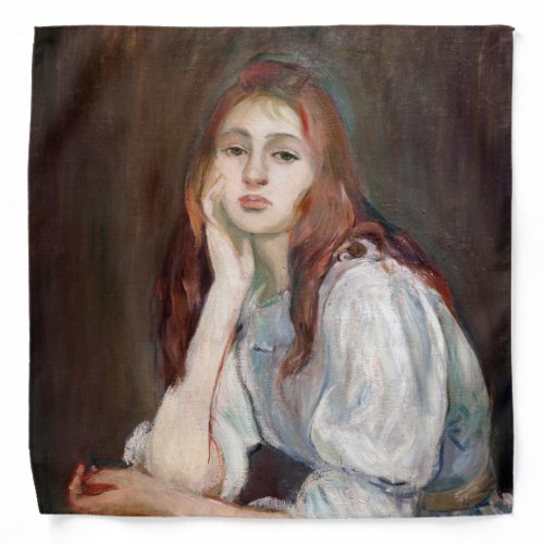 Berthe Morisot _ Julie Daydreaming Bandana