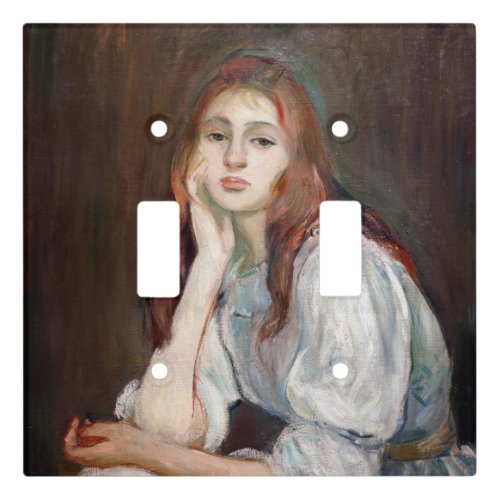 Berthe Morisot _ Julie Daydreaming Light Switch Cover