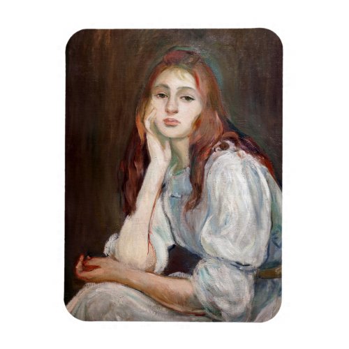 Berthe Morisot _ Julie Daydreaming Magnet