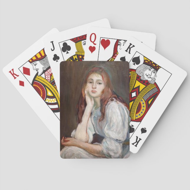 Berthe Morisot - Julie Daydreaming Poker Cards (Back)