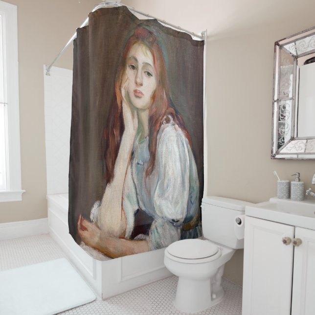 Berthe Morisot - Julie Daydreaming Shower Curtain (In Situ)