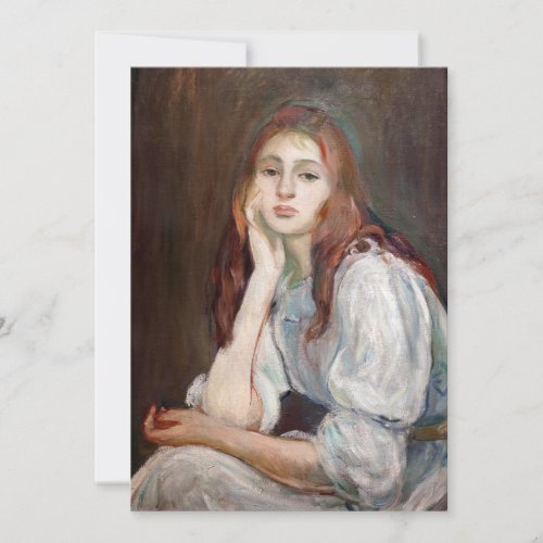 Berthe Morisot _ Julie Daydreaming Thank You Card