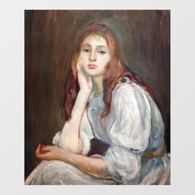 Berthe Morisot - Julie Daydreaming Wall Decal (Front)