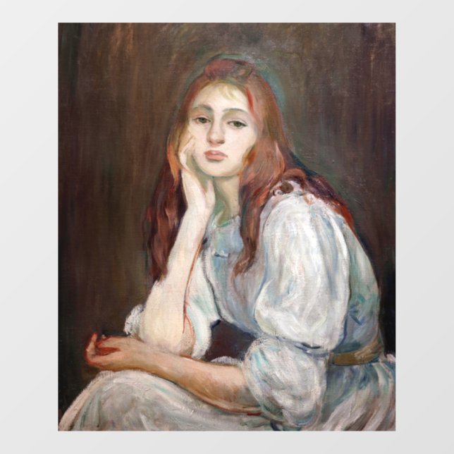 Berthe Morisot - Julie Daydreaming Window Cling (Sheet)