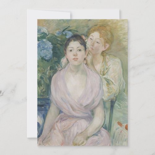 Berthe Morisot _ Lhortensia The hydrangea Invitation