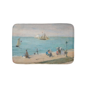 Berthe Morisot - On the Beach, Les Petites-Dalles Bath Mat