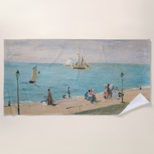 Berthe Morisot _ On the Beach Les Petites_Dalles Beach Towel
