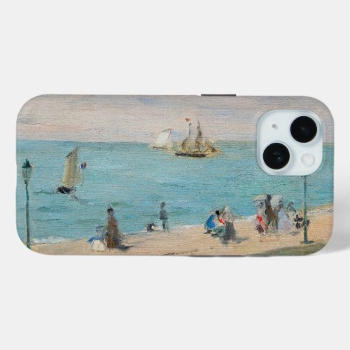 Berthe Morisot _ On the Beach Les Petites_Dalles iPhone 15 Case