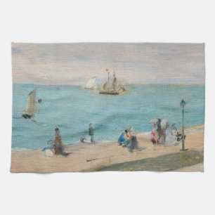 Berthe Morisot - On the Beach, Les Petites-Dalles Kitchen Towel