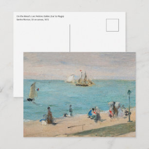 Berthe Morisot - On the Beach, Les Petites-Dalles Postcard