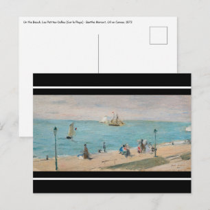 Berthe Morisot - On the Beach, Les Petites-Dalles Postcard
