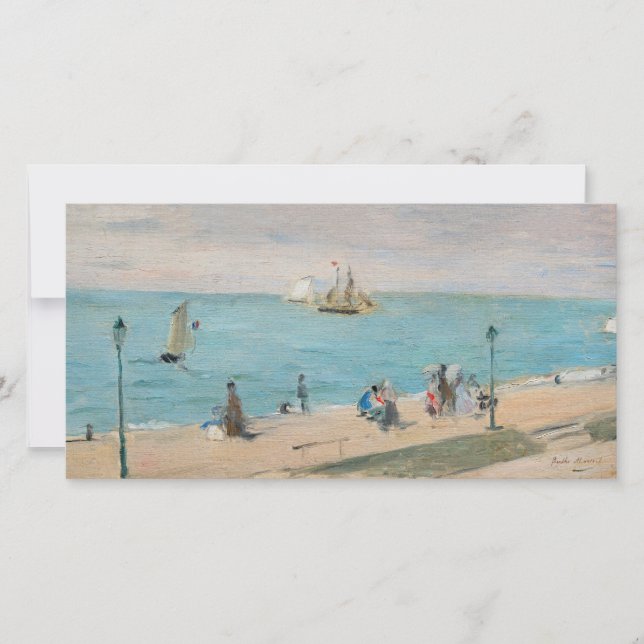 Berthe Morisot - On the Beach, Les Petites-Dalles Thank You Card (Front)