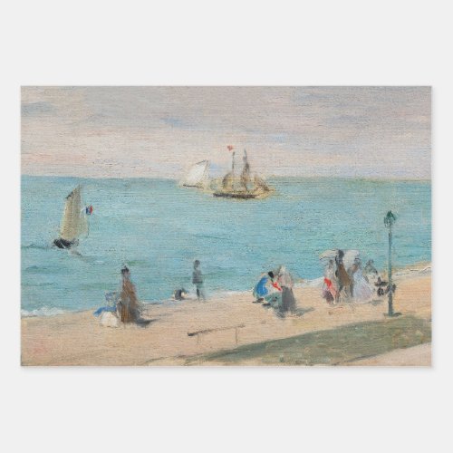 Berthe Morisot _ On the Beach Les Petites_Dalles Wrapping Paper Sheets