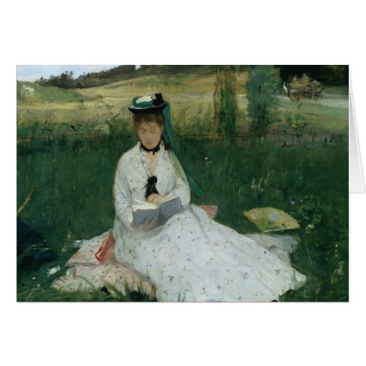 Berthe Morisot - Reading Cards (Front Horizontal)