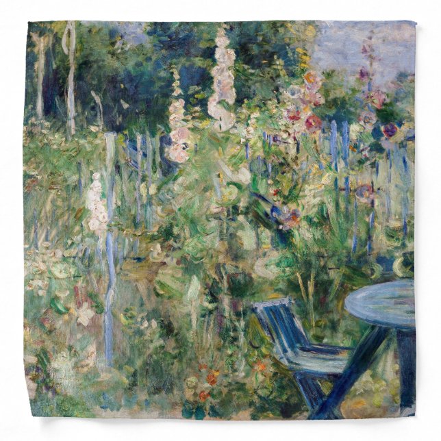 Berthe Morisot - Roses Tremieres Bandana (Front)