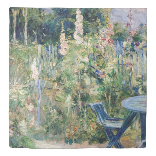 Berthe Morisot _ Roses Tremieres Duvet Cover