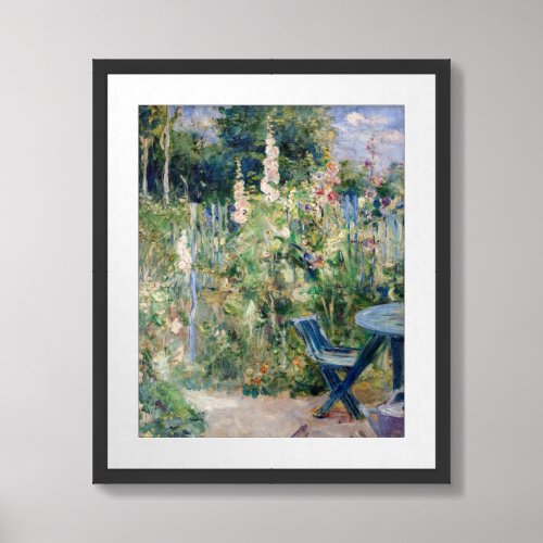Berthe Morisot _ Roses Tremieres Framed Art