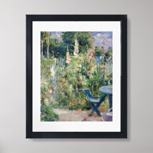 Berthe Morisot - Roses Tremieres Framed Art