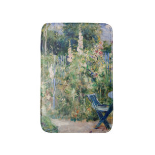 Berthe Morisot - Roses Tremieres / Hollyhocks Bath Mat
