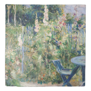 Berthe Morisot - Roses Tremieres / Hollyhocks Duvet Cover