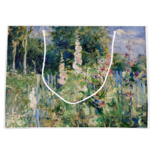 Berthe Morisot - Roses Tremieres / Hollyhocks Large Gift Bag