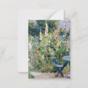 Berthe Morisot - Roses Tremieres / Hollyhocks Note Card