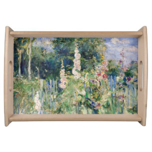 Berthe Morisot - Roses Tremieres / Hollyhocks Serving Tray