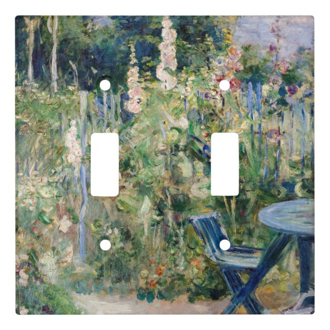 Berthe Morisot - Roses Tremieres  Light Switch Cover (Front)