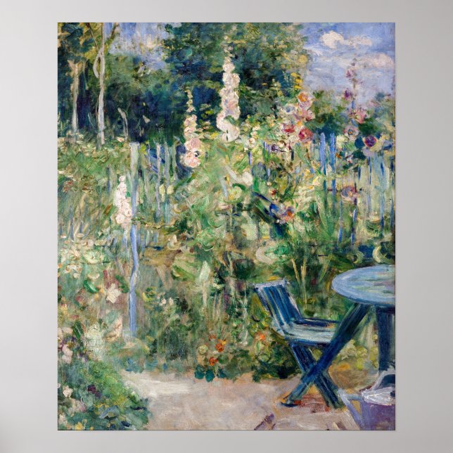 Berthe Morisot - Roses Tremieres Poster (Front)