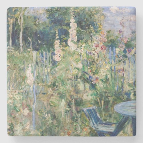 Berthe Morisot _ Roses Tremieres Stone Coaster