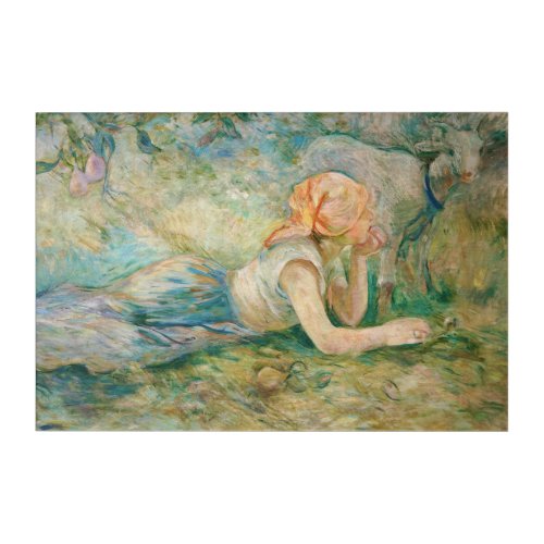 Berthe Morisot _ Shepherdess Resting Acrylic Print