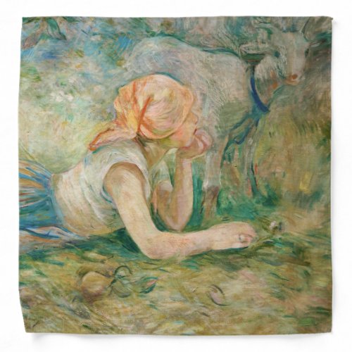 Berthe Morisot _ Shepherdess Resting Bandana