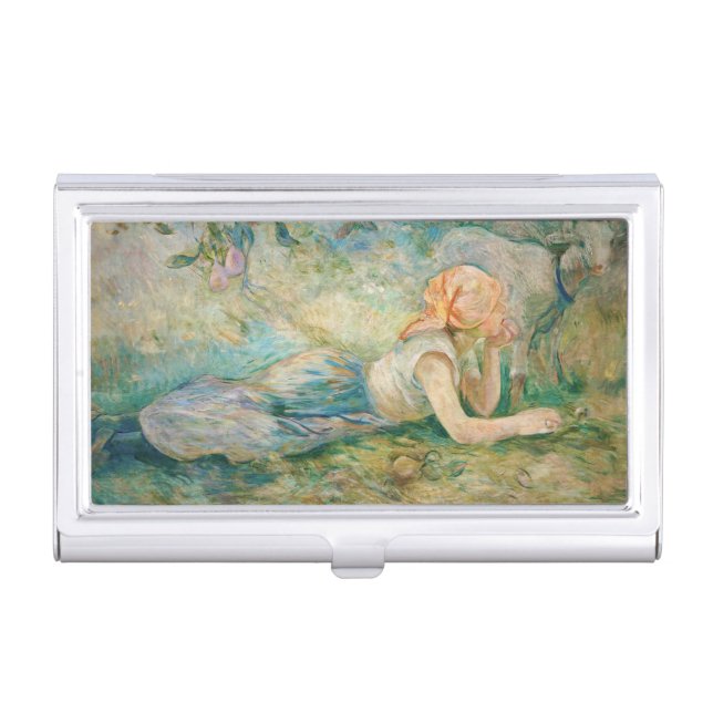 Berthe Morisot - Shepherdess Resting Business Card Case (Front)