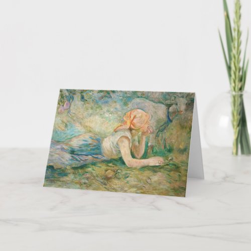 Berthe Morisot _ Shepherdess Resting Card