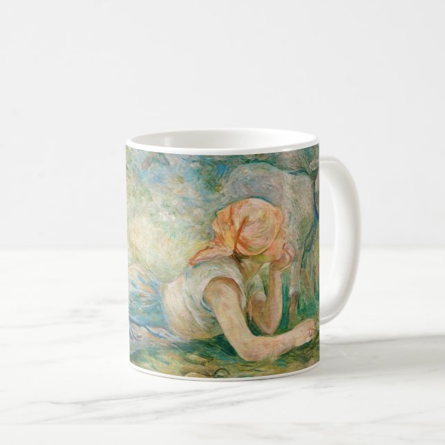 Berthe Morisot - Shepherdess Resting Coffee Mug (Front Right)