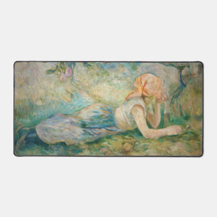 Berthe Morisot - Shepherdess Resting Desk Mat