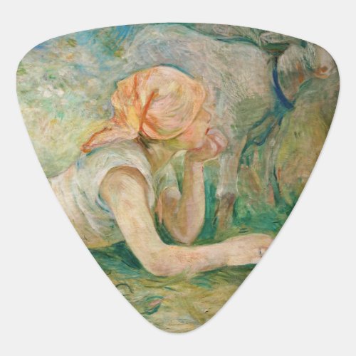 Berthe Morisot _ Shepherdess Resting Guitar Pick