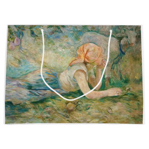Berthe Morisot _ Shepherdess Resting Large Gift Bag
