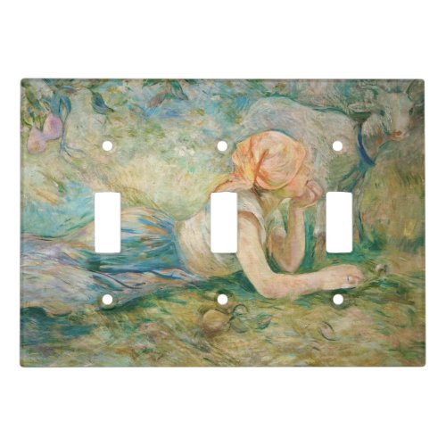 Berthe Morisot _ Shepherdess Resting Light Switch Cover